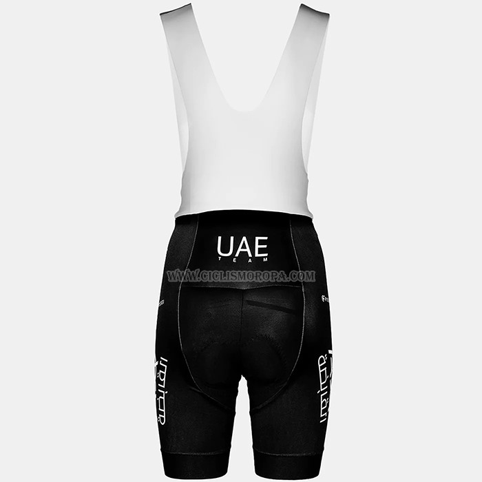 2023 Ropa Ciclismo UAE Azul Naranja Mangas Cortas y Culotte Corto